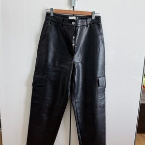 Wilfred Black Leather Pants